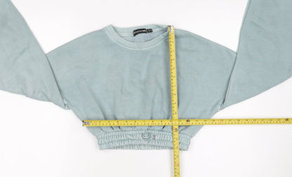 Womens UK Size 4 PRETTYLITTLETHING Blue Pullover Sweatshirt