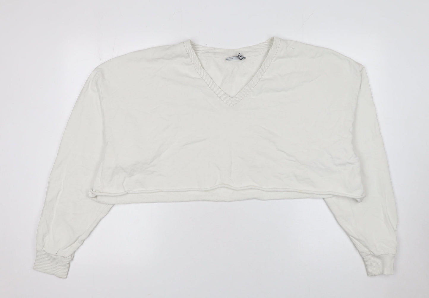 Womens UK Size M ASOS DESIGN Ivory Pullover Sweatshirt