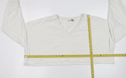 Womens UK Size M ASOS DESIGN Ivory Pullover Sweatshirt