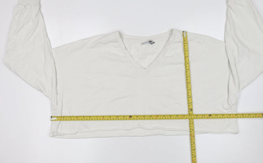 Womens UK Size M ASOS DESIGN Ivory Pullover Sweatshirt