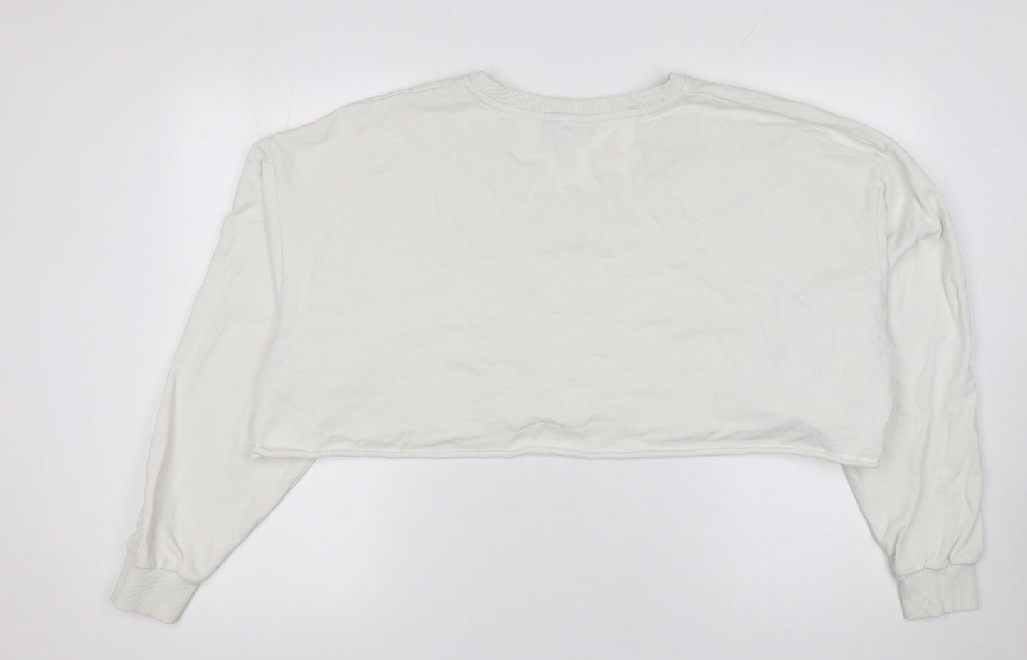 Womens UK Size M ASOS DESIGN Ivory Pullover Sweatshirt