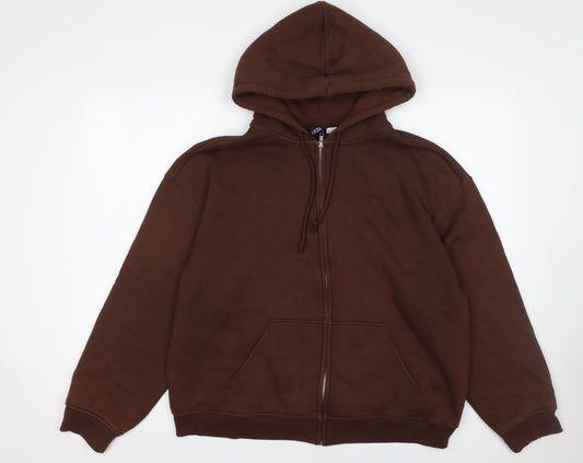 Womens UK Size 8 H&M Brown Full Zip Hoodie