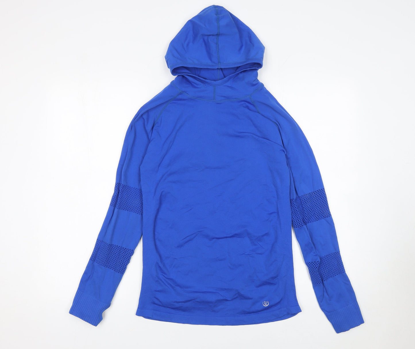 Mens UK Size M Dunnes Stores Blue Pullover Hoodie