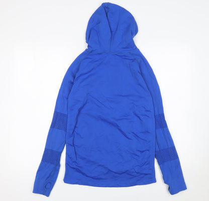 Mens UK Size M Dunnes Stores Blue Pullover Hoodie