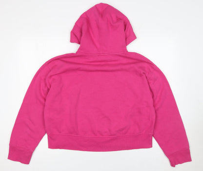 Womens UK Size L Zara Pink Pullover Hoodie