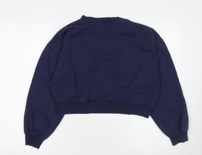 Womens UK Size M H&M Blue Pullover Sweatshirt