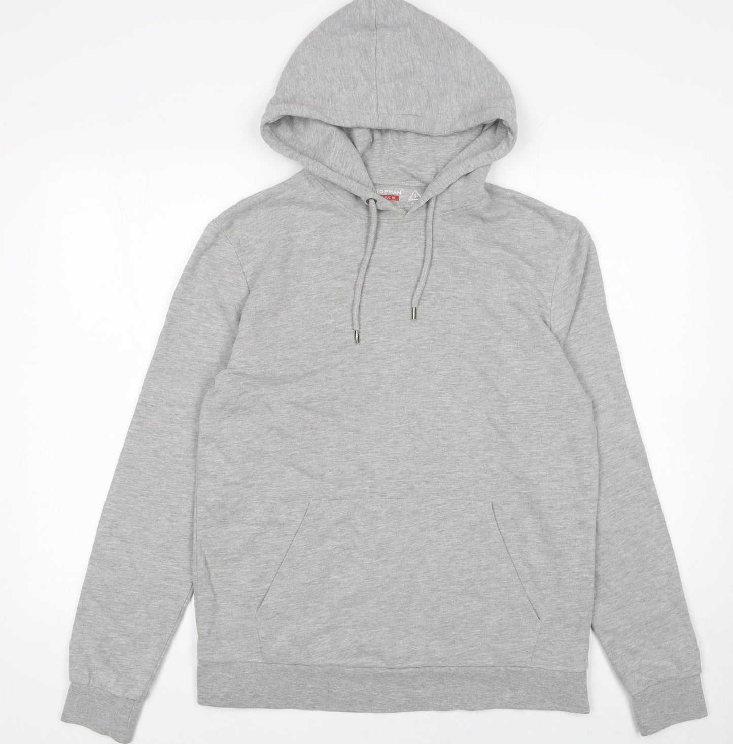 Mens UK Size S Topman Grey Pullover Hoodie