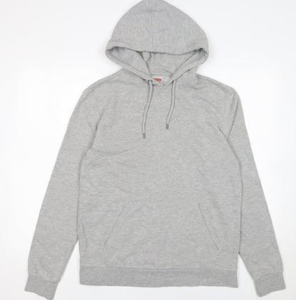 Mens UK Size S Topman Grey Pullover Hoodie