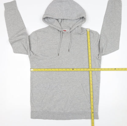 Mens UK Size S Topman Grey Pullover Hoodie