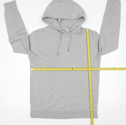 Mens UK Size S Topman Grey Pullover Hoodie