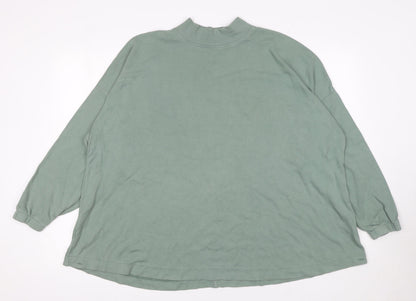 Womens UK Size 10 ASOS Design Green Pullover Sweatshirt