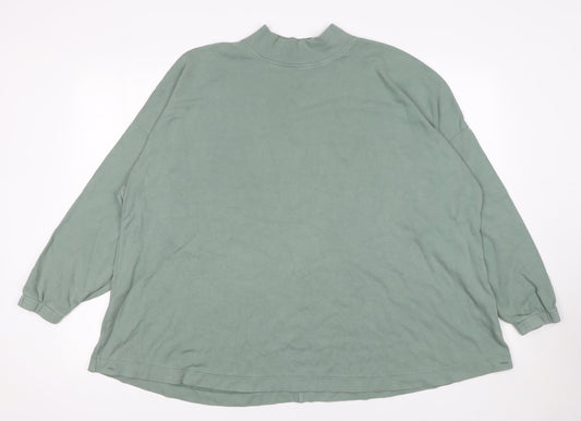 Womens UK Size 10 ASOS Design Green Pullover Sweatshirt