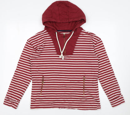 Womens UK Size 8 NEXT Red Pullover Hoodie