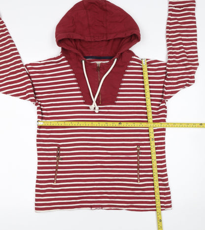 Womens UK Size 8 NEXT Red Pullover Hoodie