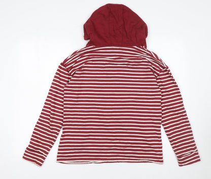 Womens UK Size 8 NEXT Red Pullover Hoodie