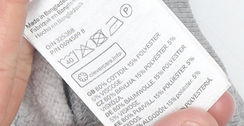 Womens UK Size S Marks and Spencer Grey Pullover Hoodie