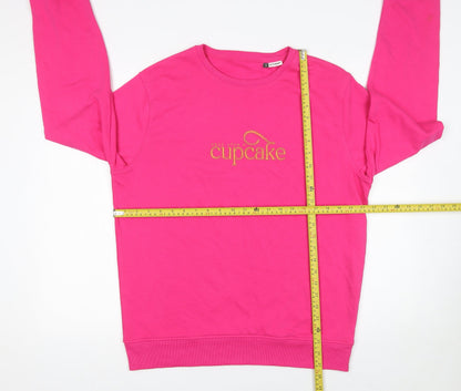 Womens UK Size M BC Collection Pink Pullover Sweatshirt
