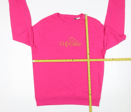 Womens UK Size M BC Collection Pink Pullover Sweatshirt