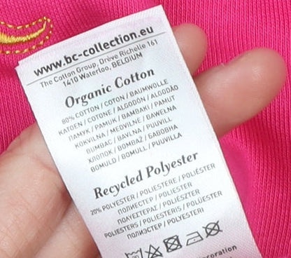 Womens UK Size M BC Collection Pink Pullover Sweatshirt