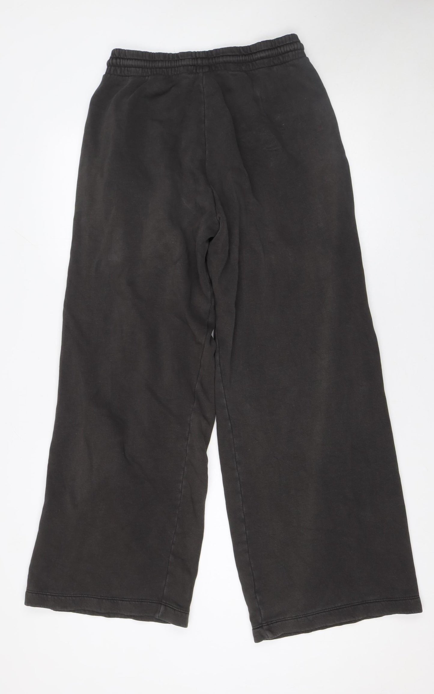 Womens UK Size S Zara Regular Fit Casual Travel Workwear Black Trousers