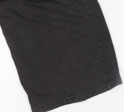 Womens UK Size S Zara Regular Fit Casual Travel Workwear Black Trousers