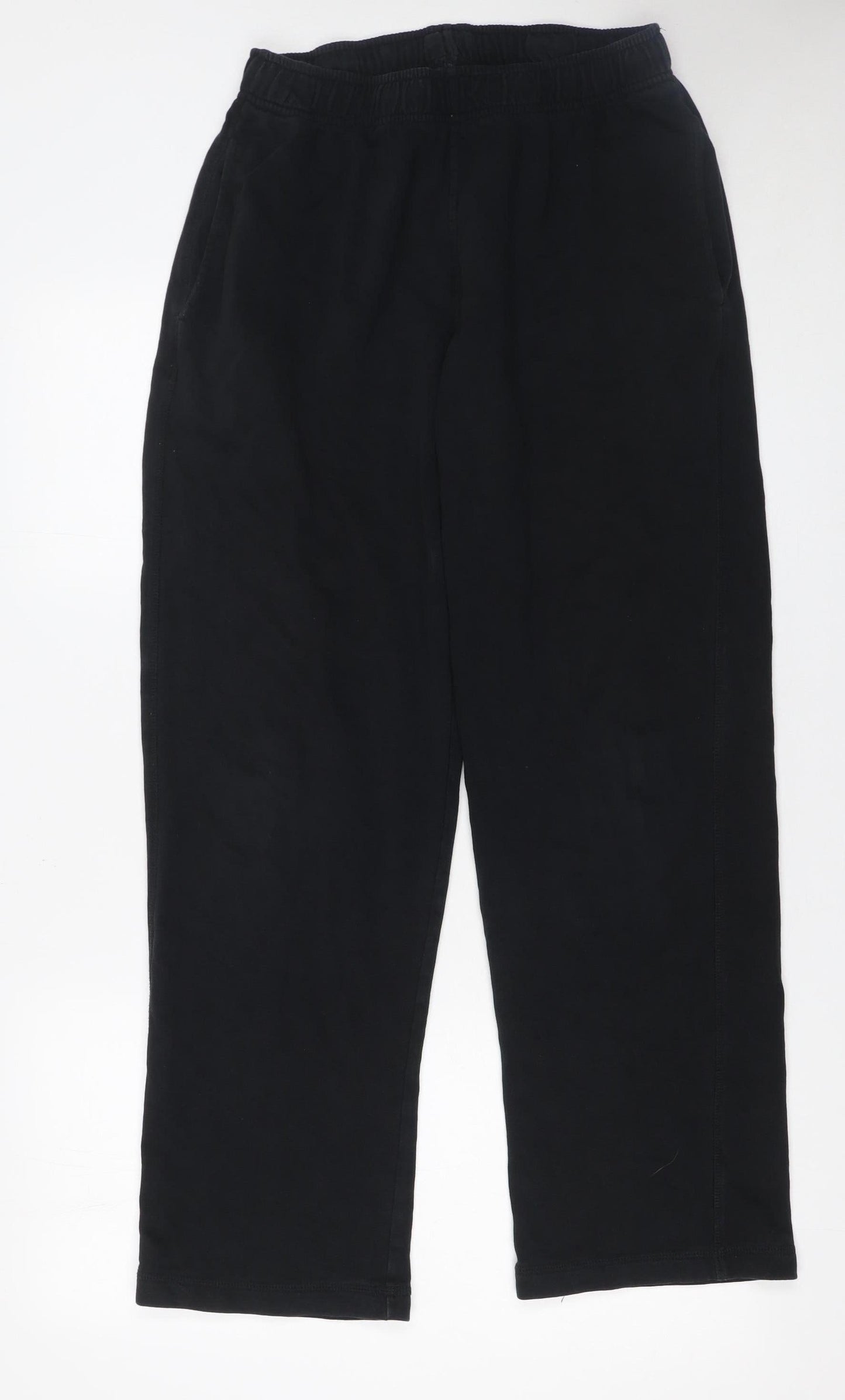 Girls UK Size L Marks and Spencer Regular Fit Sweatpants Black Trousers