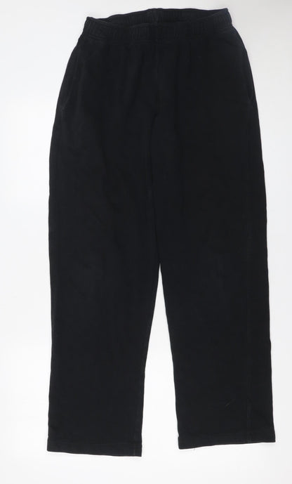 Girls UK Size L Marks and Spencer Regular Fit Sweatpants Black Trousers