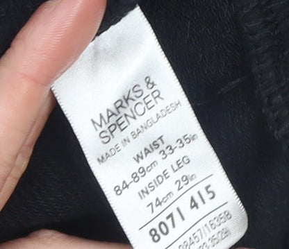 Girls UK Size L Marks and Spencer Regular Fit Sweatpants Black Trousers