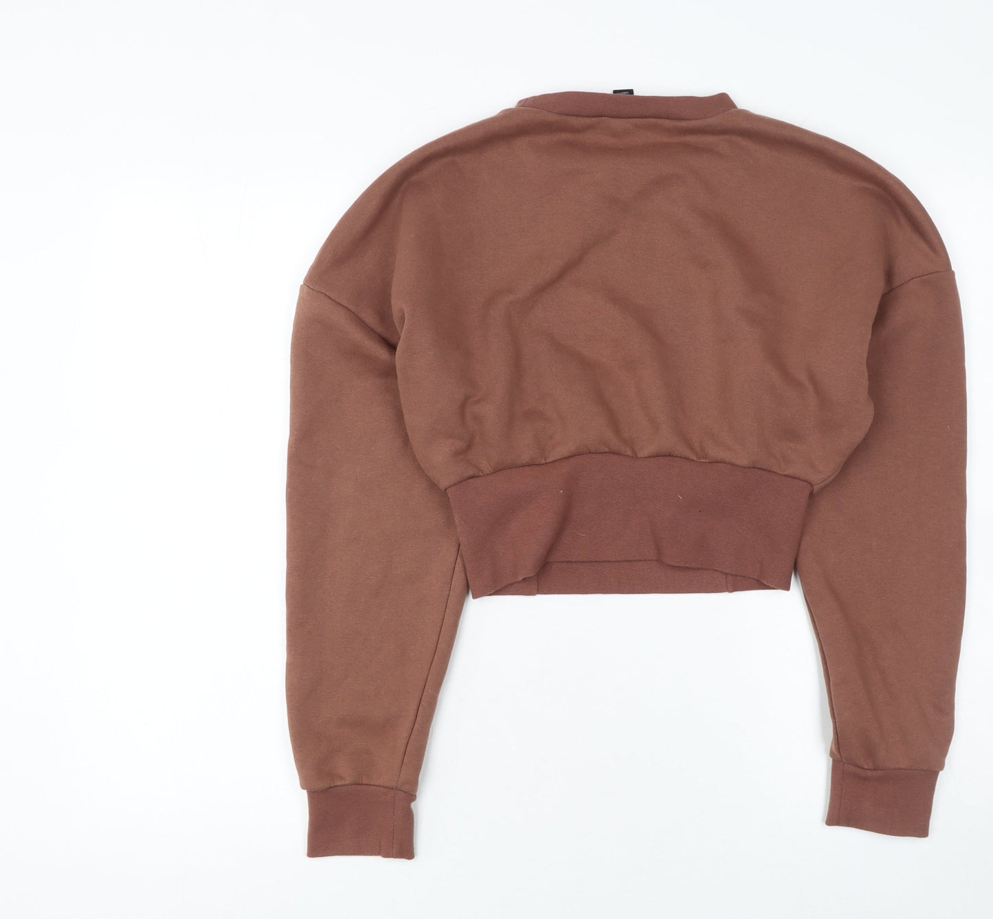 Womens UK Size 14 Boohoo Brown Pullover Sweatshirt
