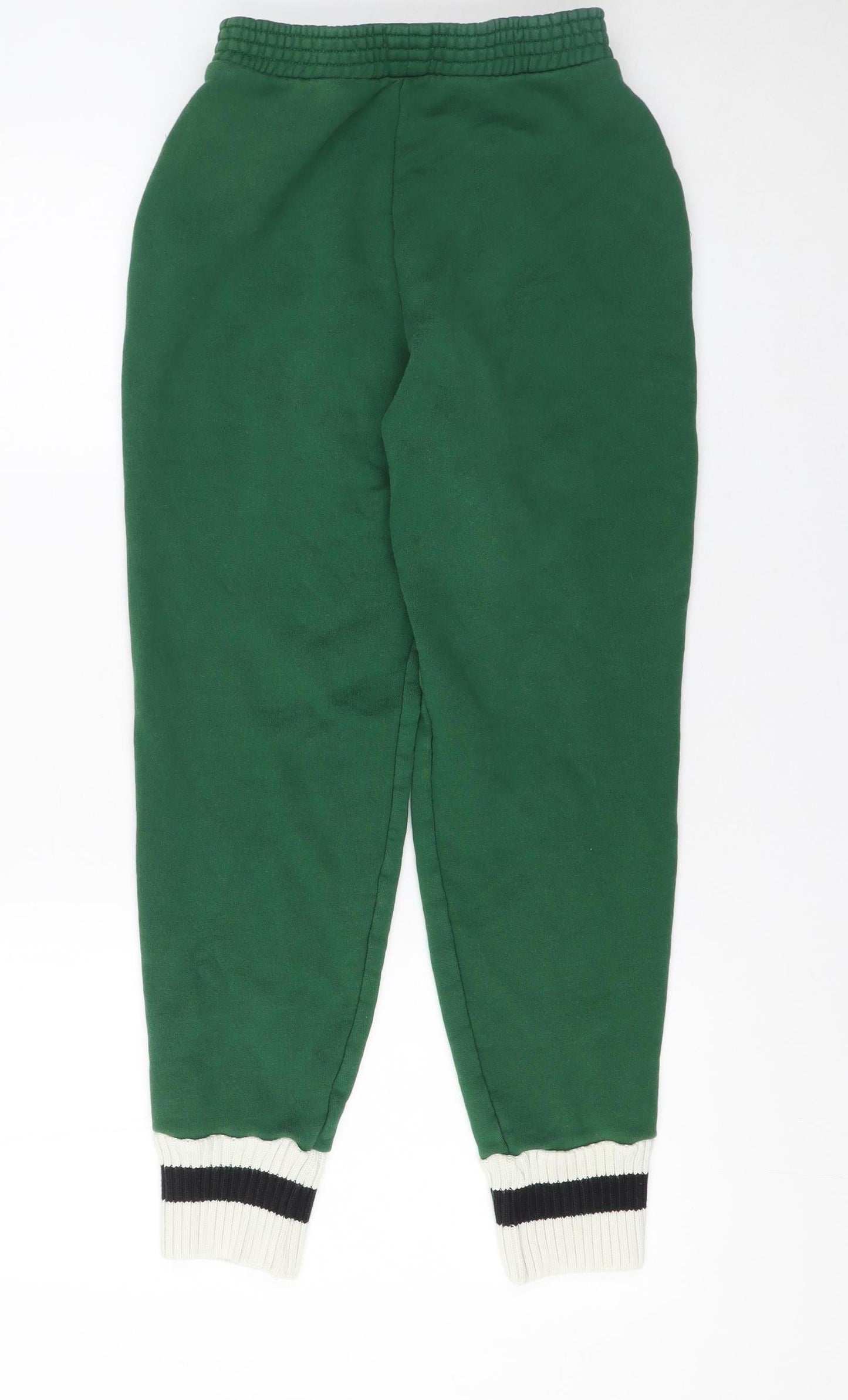 Womens UK Size S Zara Regular Fit Jogger Green Trousers