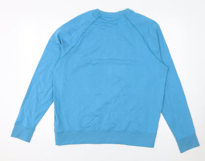 Mens UK Size M Marks and Spencer Blue Pullover Sweatshirt