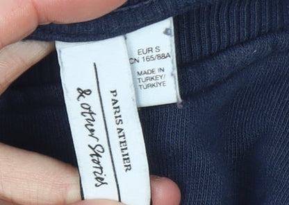 Womens UK Size S & Other Stories Blue Pullover Sweatshirt