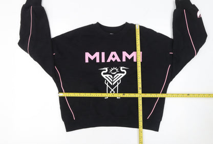 Marks and Spencer Girls Black Miami Crew Neck Graphic Sweatshirt 11-12 Years