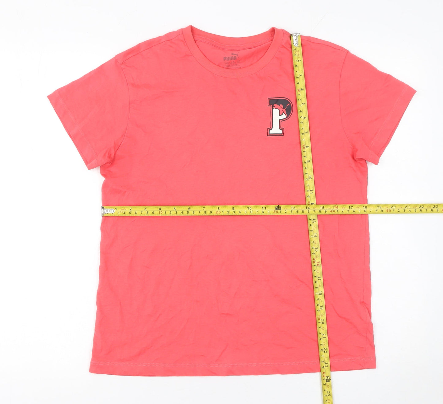 Boys UK Size 13-14 Years PUMA Pink Basic T-Shirt