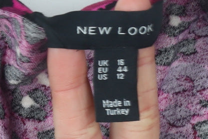 Womens UK Size 16 New Look A-Line Dress