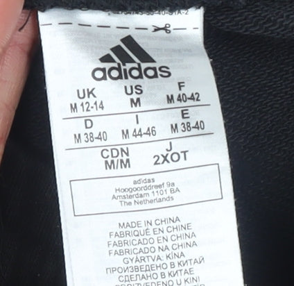 Womens UK Size 12-14 adidas Regular Fit Jogger Black Trousers