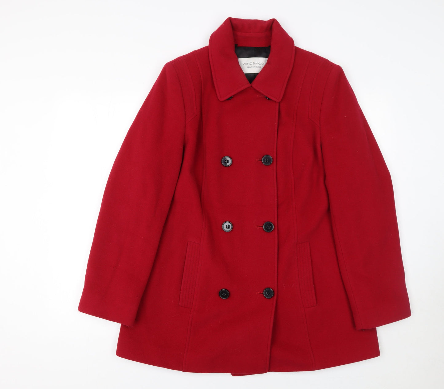 Womens UK Size 12 Windsmoor Red Pea Coat