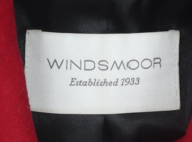 Womens UK Size 12 Windsmoor Red Pea Coat