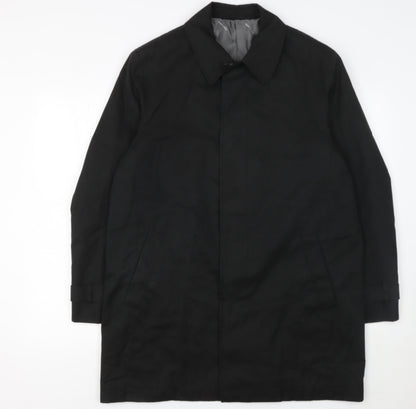 Mens UK Size M Pierre Cardin Black Rain Coat
