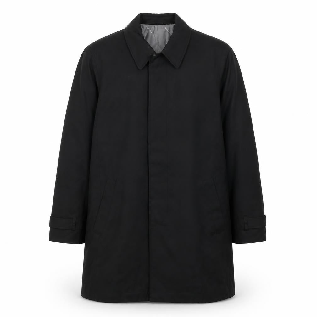 Mens UK Size M Pierre Cardin Black Rain Coat