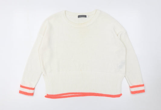 Womens UK Size 10 Mint Velvet Ivory Pullover Jumper