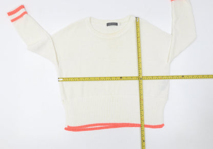 Womens UK Size 10 Mint Velvet Ivory Pullover Jumper