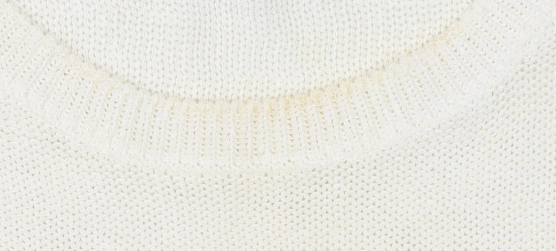 Womens UK Size 10 Mint Velvet Ivory Pullover Jumper