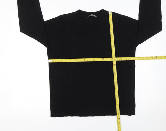 Womens UK Size S Oasis Black Pullover Jumper
