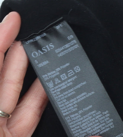 Womens UK Size S Oasis Black Pullover Jumper