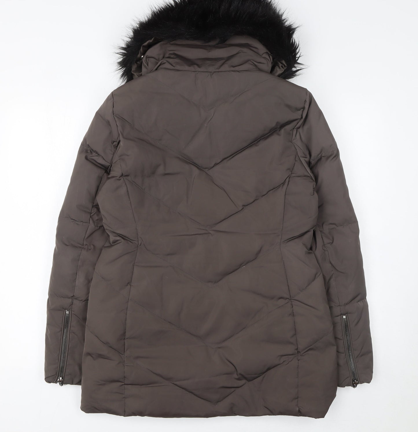 Womens UK Size 10 Phase Eight Brown Puffer Jacket