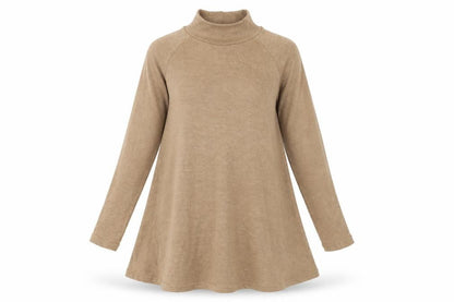 Womens UK Size 10 AX Paris Beige Tunic Jumper