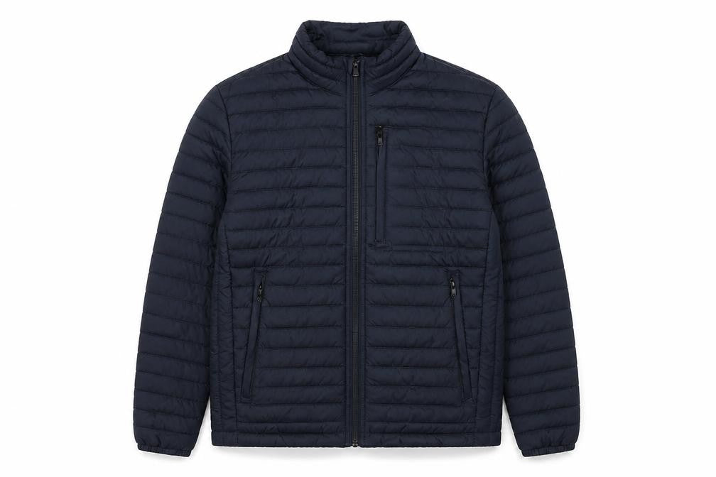 Mens UK Size M JACK & JONES Blue Puffer Jacket