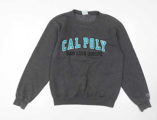 Womens UK Size S Champion Grey Pullover Sweatshirt