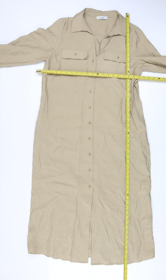 Womens UK Size 14 Gallery Shirt Dress